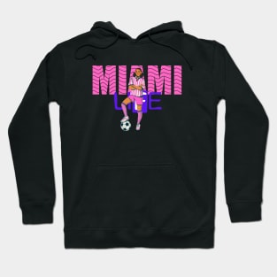 Miami goalkeeper pink female Hoodie